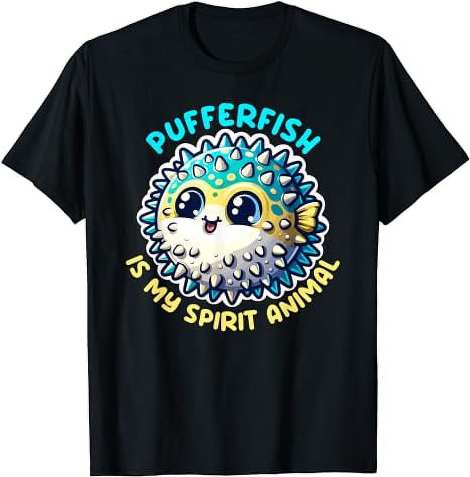 Pufferfish Is My Spirit Animal Sea Life Funny Pufferfish TShirt