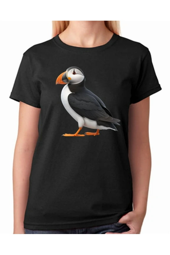 Puffin Bird Ladies T-Shirt