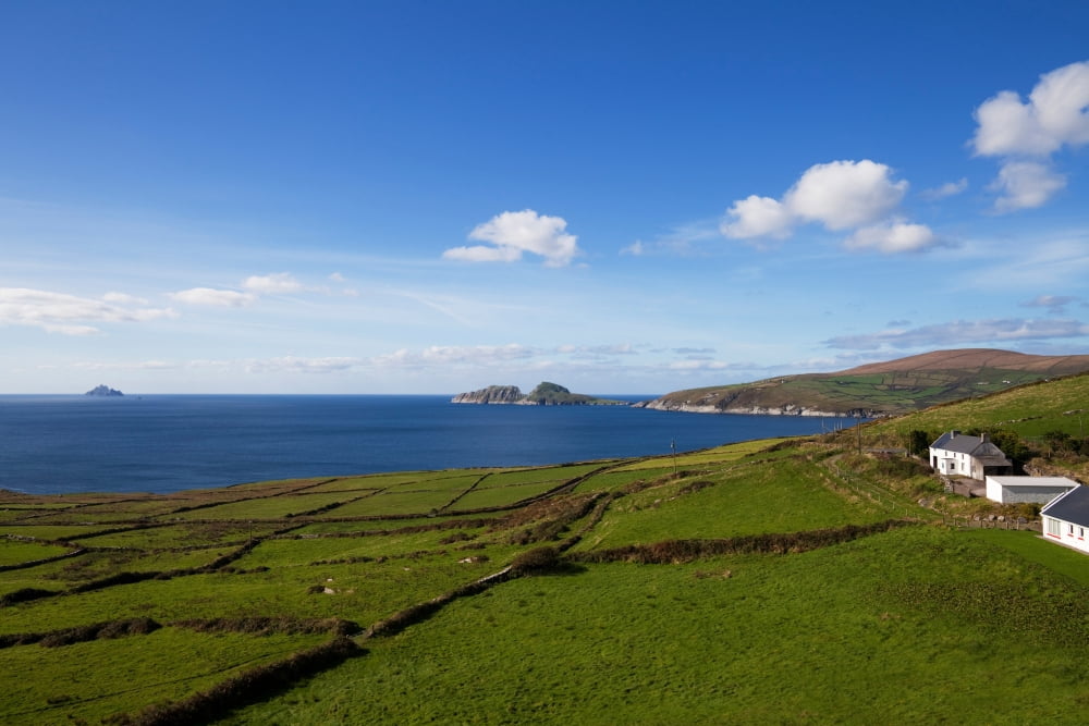 Puffin Island from the Skelligs Ring Road near Killonecaha Ring of Kerry County Kerry Ireland Canvas Art - Panoramic Images (27 x 9)