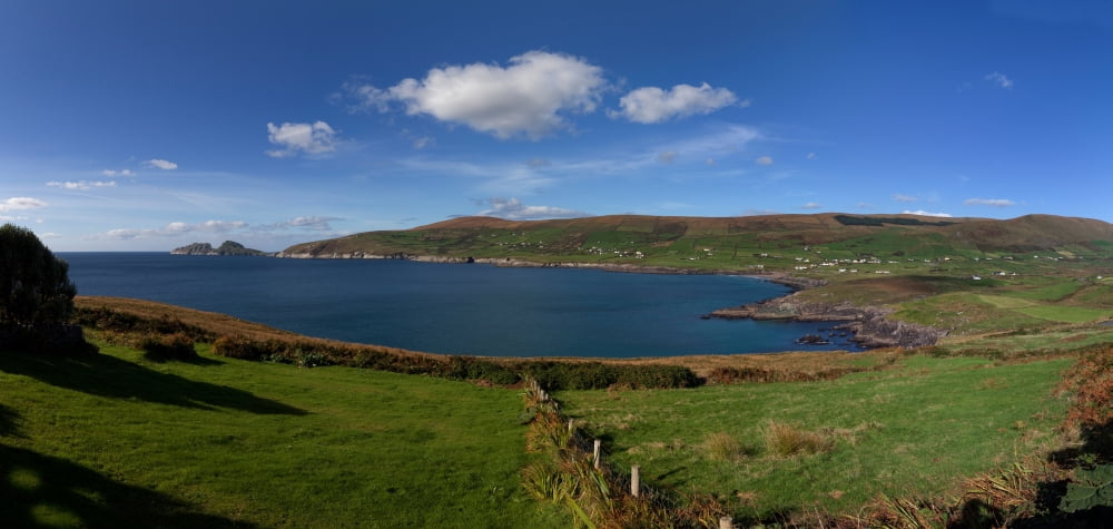 Puffin Island from the Skelligs Ring Road near Killonecaha Ring of Kerry County Kerry Ireland Canvas Art - Panoramic Images (36 x 12)