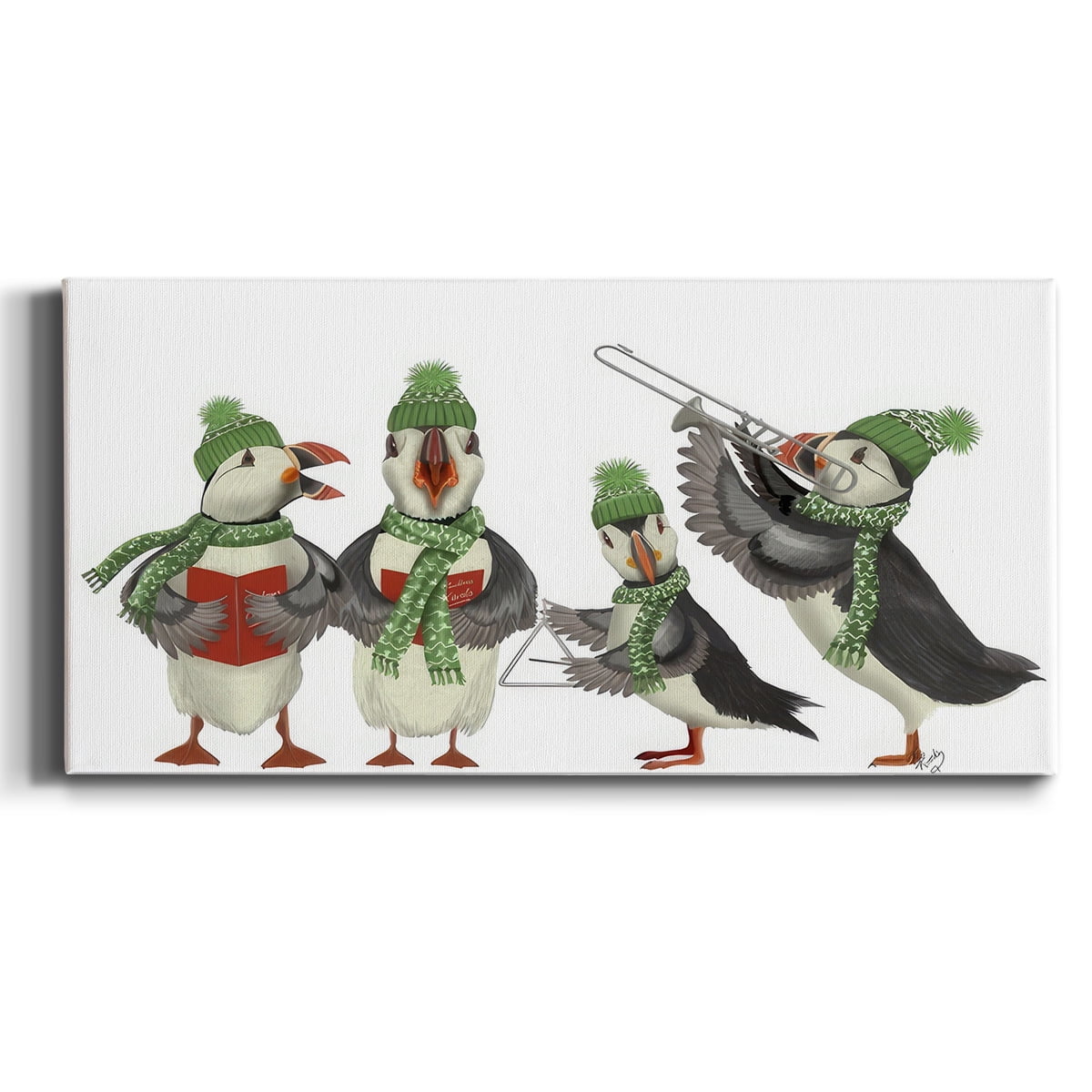 Puffin Quartet- Gallery Wrapped Canvas