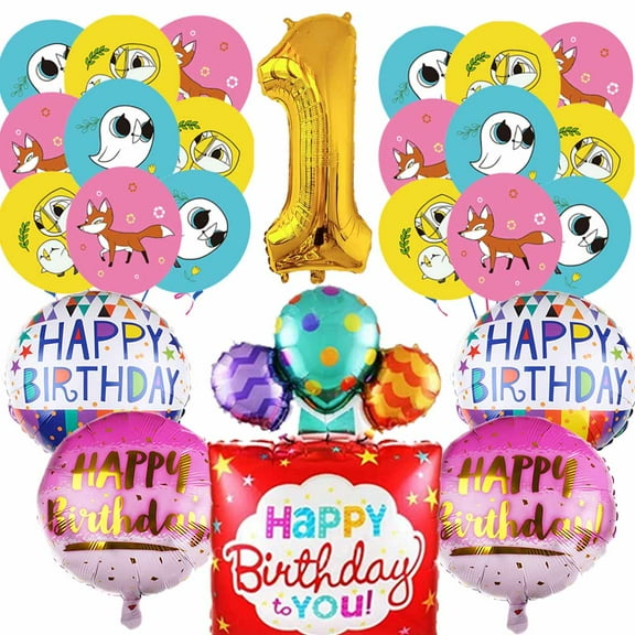 Puffin Rock Balloons Party Supplies 1st Big Number Decorations Decor Kit Birthday