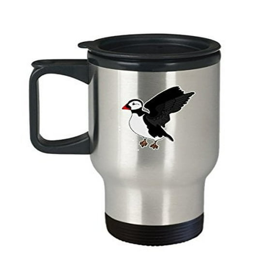 Puffin Travel Mug - 14 oz Stainless Steel Coffee Cup | Perfect Iceland Gifts