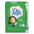 thumbnail image 1 of Puffs 39363 2-Ply Plus Lotion Facial Tissue - White (8 Packs/Carton), 1 of 6