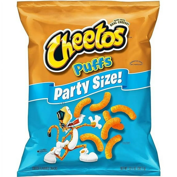 Puffs Cheese Flavored Snacks, Party Size!, 13.5 Ounce