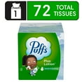 thumbnail image 1 of Puffs Plus Lotion Facial Tissue, 1 Mega Cube Box, 72 Tissues Per Box, 1 of 14