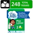 thumbnail image 1 of Puffs Plus Lotion Facial Tissue, 2 Family Size Boxes, 124 Tissues Per Box, 1 of 17