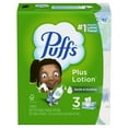 thumbnail image 1 of Puffs Plus Lotion Facial Tissue, 3 Family Boxes, 124 Facial Tissues Per Box, 1 of 11