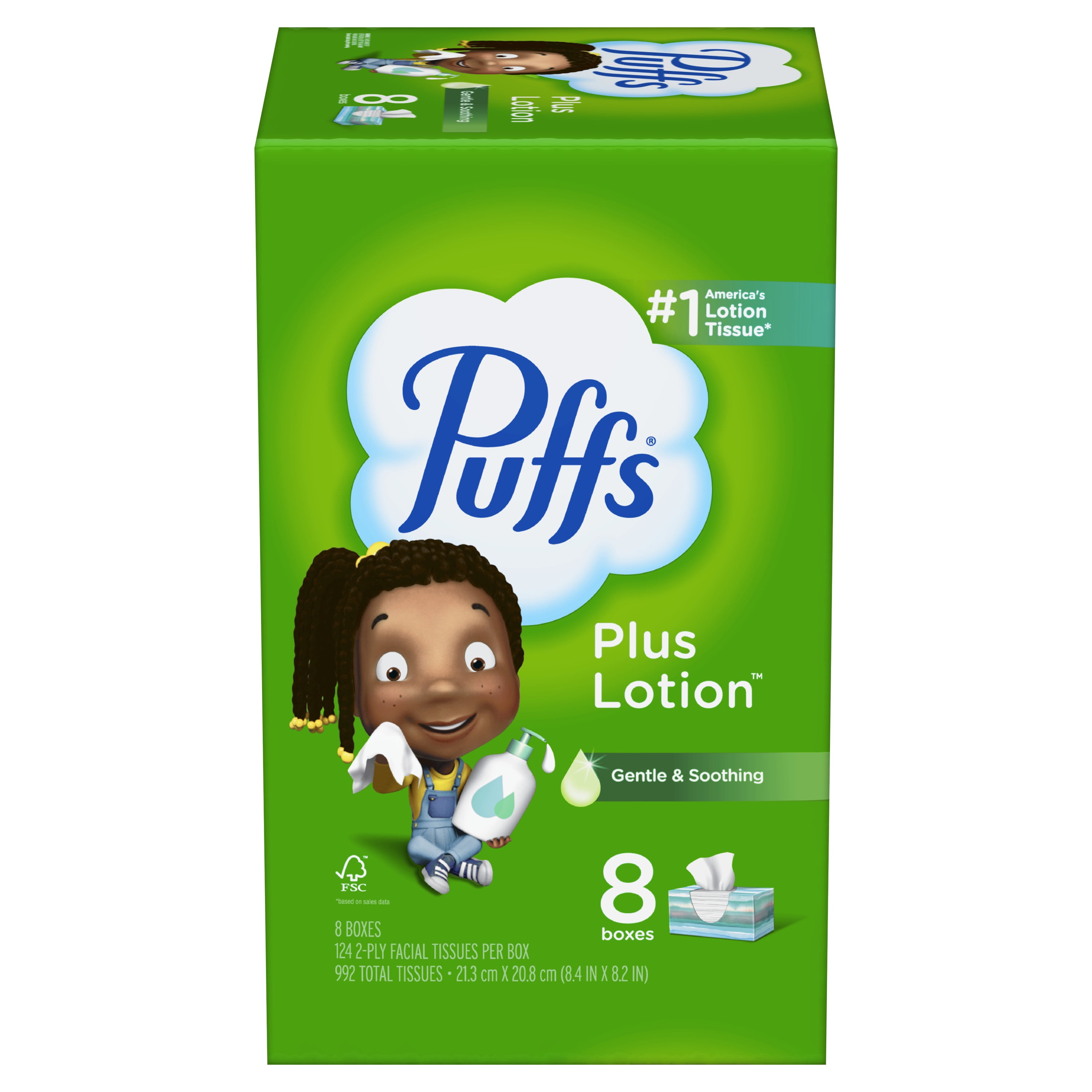 Puffs Plus Lotion Facial Tissue (56-Count) - Power Townsend Company