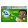 Puffs Plus Lotion Facial Tissues, 10 Family Boxes, 132 Tissues Per Box