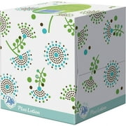 Puffs Plus Lotion Facial Tissues - 2 Ply - White - Soft, Strong - For Face, Skin, Multipurpose - 56 Per Box - 4 / Pack | Bundle of 2 Packs