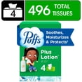 thumbnail image 1 of Puffs Plus Lotion Facial Tissues, 4 Family Boxes, 124 tissues per box, 1 of 15