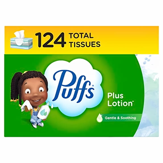 Puffs Plus Lotion Facial Tissues (Pack of 6)