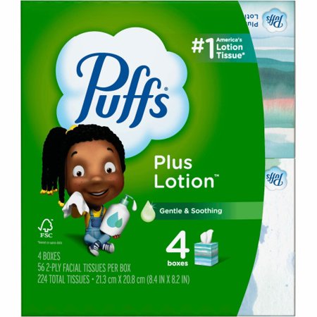 Puffs Plus Lotion Facial Tissues, Each