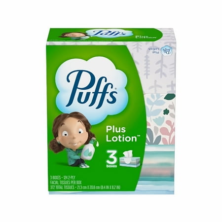 Puffs Plus Lotion Facial Tissues (Pack of 14)