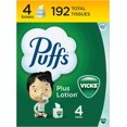 thumbnail image 1 of Puffs Plus Lotion with Vicks Facial Tissues, 4 Cubes, 48 Tissues per Box, 1 of 5