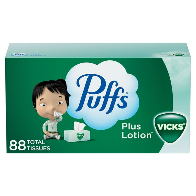 Puffs Plus Lotion with the Scent of Vicks Facial Tissue, 1 Family Box