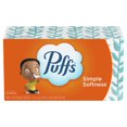 Puffs Simple Softness Facial Tissue, 1 Family Size Box, 180 Tissues per