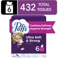 thumbnail image 1 of Puffs Ultra Soft Facial Tissues, 6 Cube Boxes, 72 Facial Tissues Per Box, 1 of 16