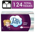 thumbnail image 1 of Puffs Ultra Soft Facial Tissues, 1 Family Size Box, 124 Facial Tissues Per Box, 1 of 13