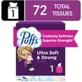 thumbnail image 1 of Puffs Ultra Soft Non-Lotion Facial Tissue, 1 Mega Cube Box, 72 Facial Tissues per Box, 1 of 12