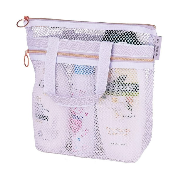 Puffs plus Lotion Tissues Soft Pack Shower Caddy With Zipper 2 Pockets
