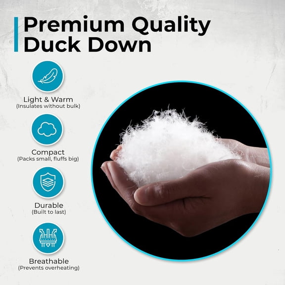 Puffy Blanket for Cold Weather - Down Camping Quilt with Insulation, Lightweight & Warm Outdoor Travel