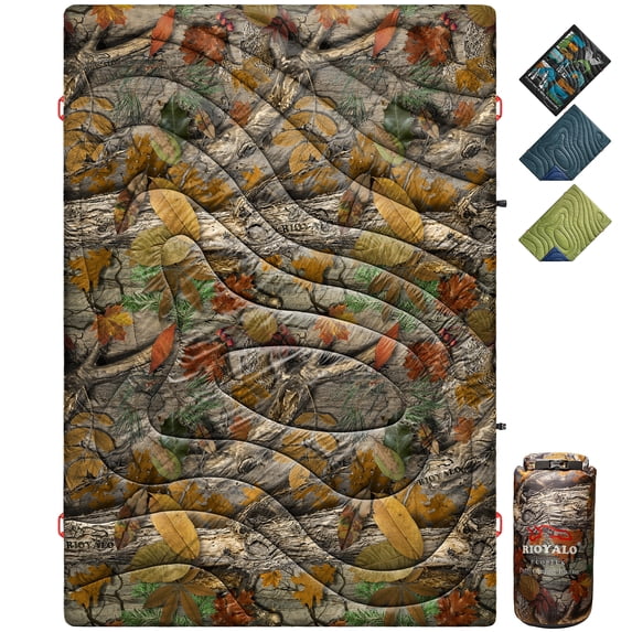 Puffy Camping Blanket - CAMO