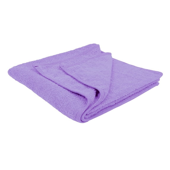 Puffy Cotton Large 100% Soft Cotton Bath Towel - Lavender