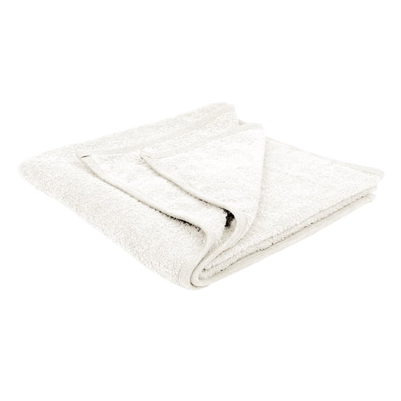 Puffy Cotton Large 100% Soft Cotton Bath Towel - White