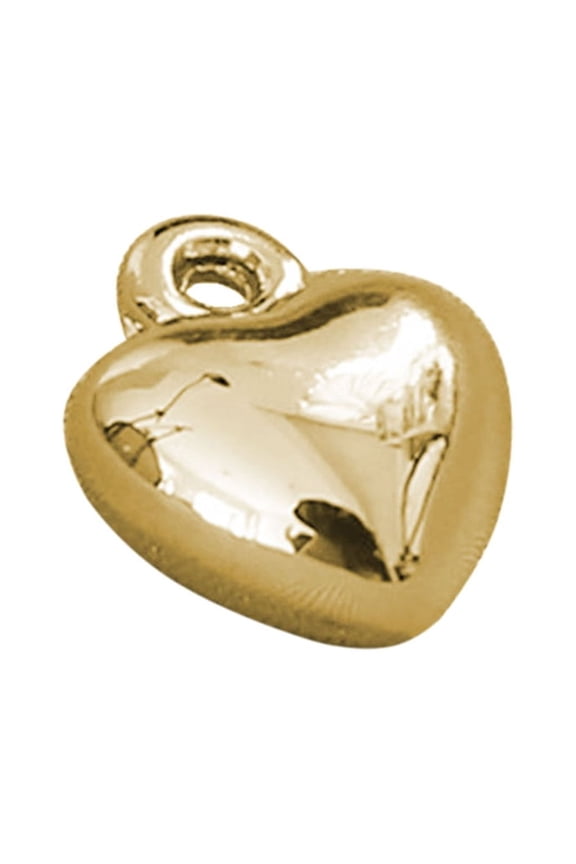 Puffy Heart Pendant Heart Bead Charms Solid-Ball Pendant Jewelry Making Supplies