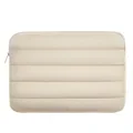 Puffy Laptop Sleeve 13-14 Inch for Women,Laptop Cover for iPad Pro 12.9 MacBook Pro 14 Inch MacBook Air 13 Inch Tablet Pouch Bag (Beige)