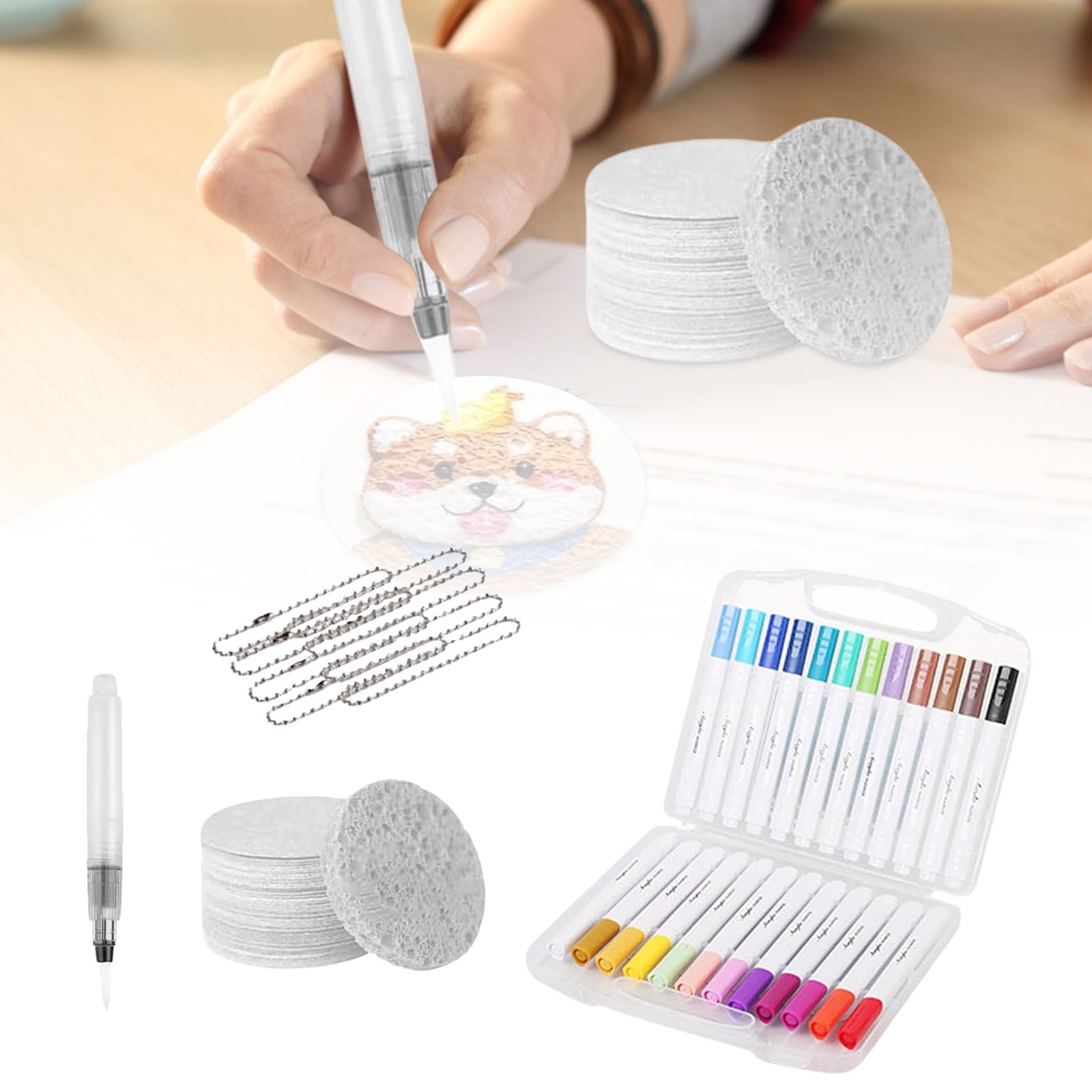 Puffy Paint 3D Drawing Canvas Sponge Texture Painting Kit DIY Art Puffy Paint 3D Drawing Canvas Sponge Texture Painting Kit DIY Art