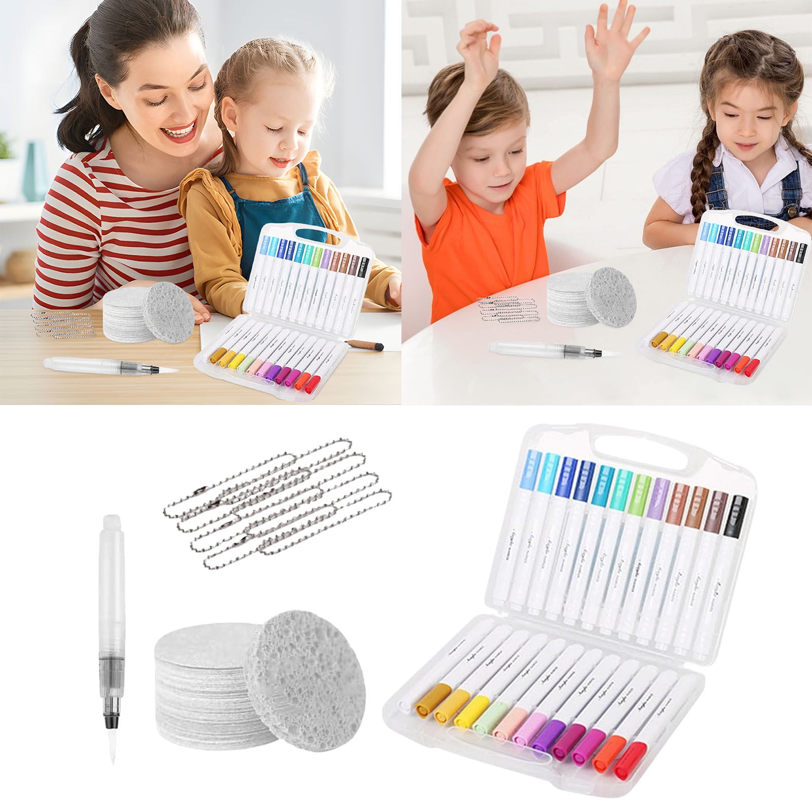 Puffy Paint 3D Drawing Canvas Sponge Texture Painting Kit DIY Art Puffy Paint 3D Drawing Canvas Sponge Texture Painting Kit DIY Art