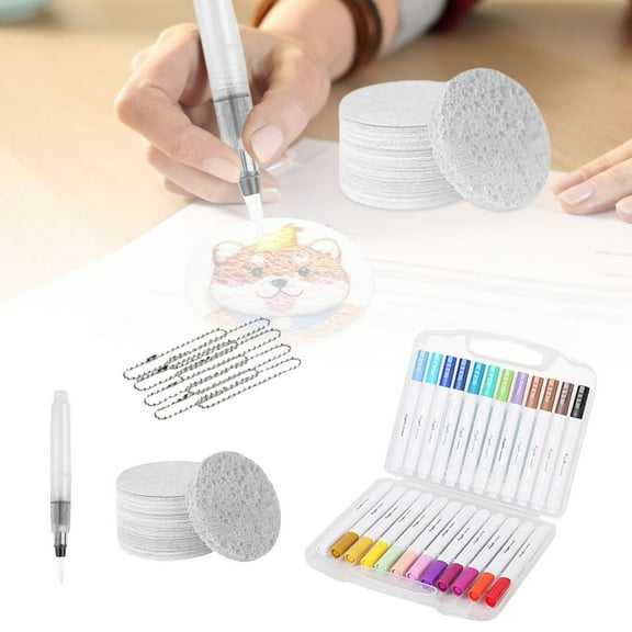 Puffy Paint 3D Drawing Kit with Sponge Canvas DIY Texture Art Supplies for Kids