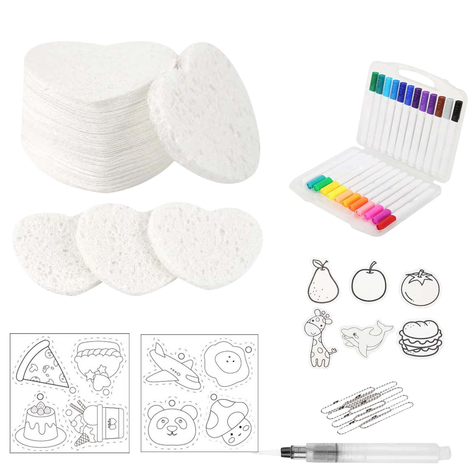 Puffy Paint Drawing Canvas Sponge | Foam Texture Painting Paper 10ml ...