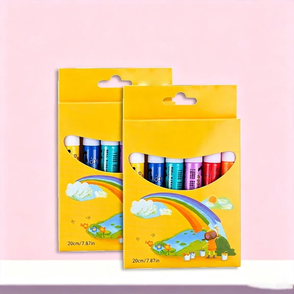 Puffy Popcorn Pens, 12 Colors Heat Expanding Jelly Paint Marker Kit for K*ids Art and Crafts, Featuring 3D Texture and Non-Clogging Flow for S*chool Drawing and Creative DIY Projects