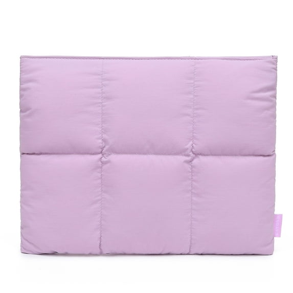 Puffy Quilted Laptop Sleeve with Magnetic Closure, Soft Fleece Lining and Waterproof Exterior for Computer and Tablet Protection, Fashionable Carry Case for Youngsters and Professionals