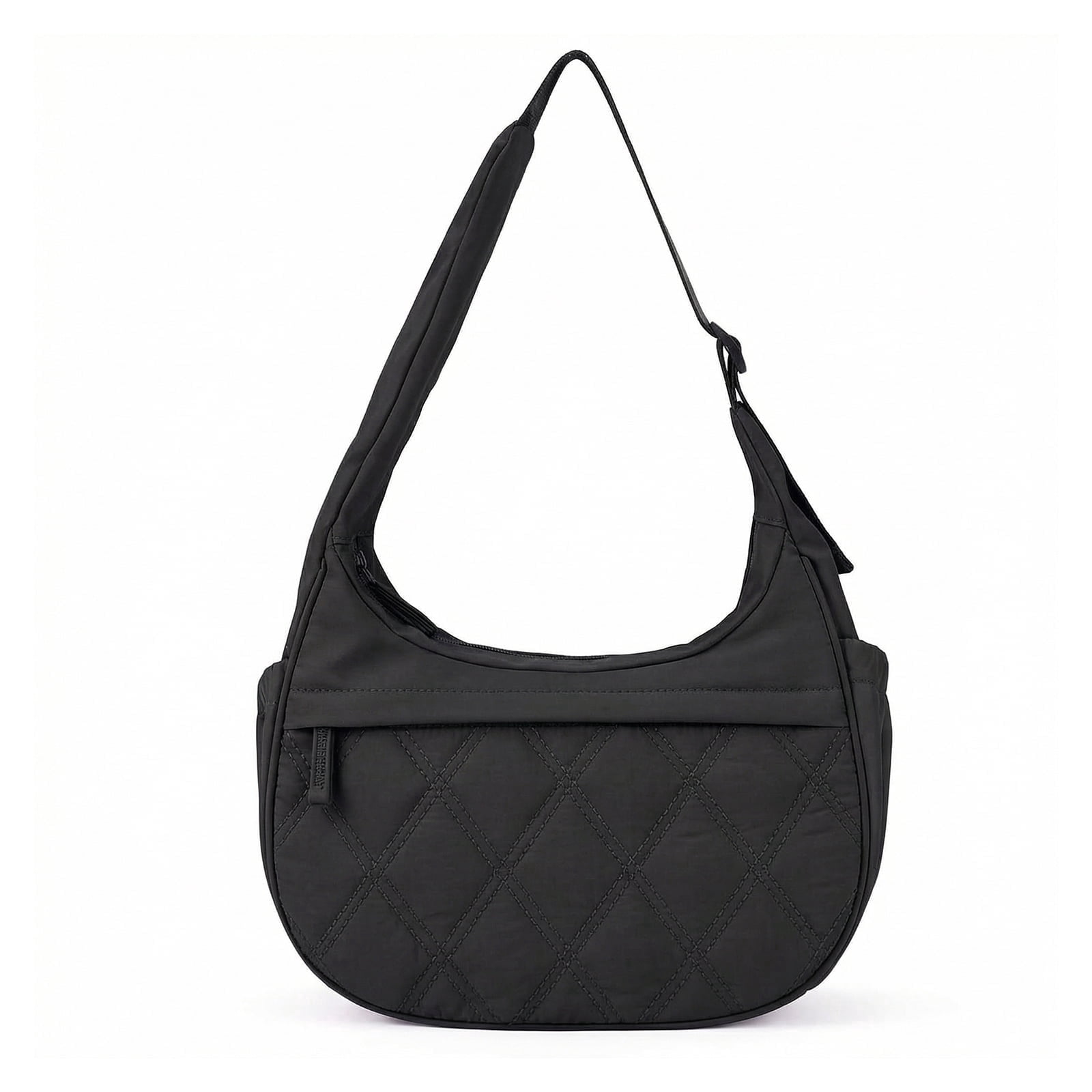 DEFAHN Puffy Quilted Tote Bag for Women, Soft Nylon Crossbody Bag with Zipper Pockets, Large Lightweight Carryall Hobo Handbag for Work Travel School, Gift Idea