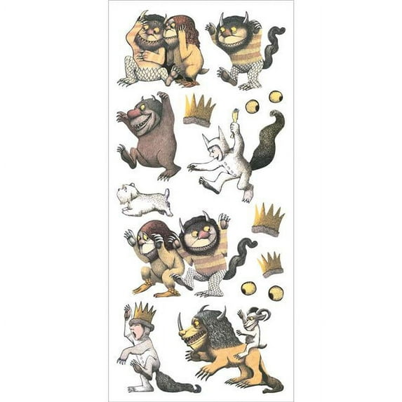 Puffy Stickers - Where The Wild Things Are, 3 x 6.5 in.