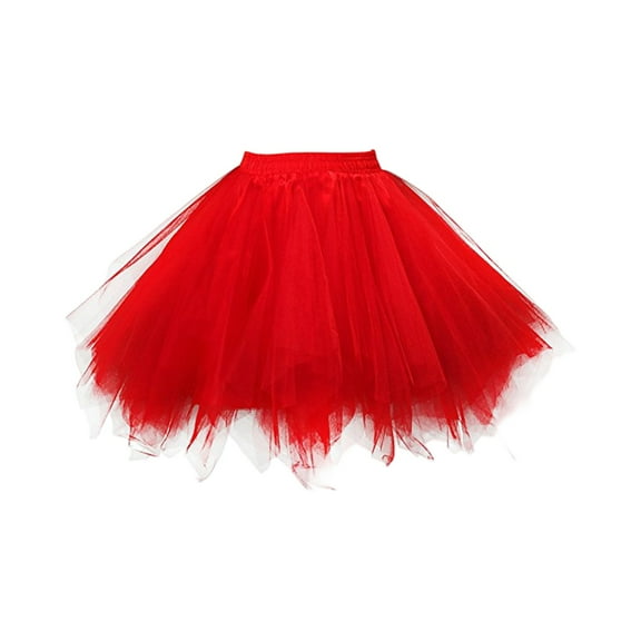 Puffy Tulle Skirts for Girls, Stretchy Waist Tutu Ballet Skirt Princess Party Dress Up