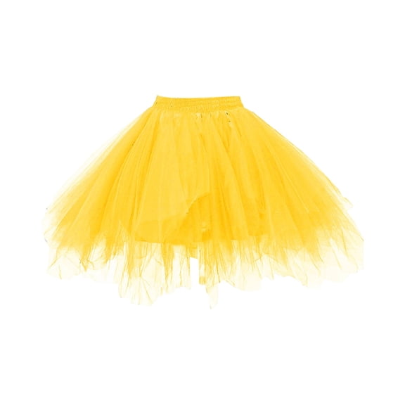 Puffy Tulle Skirts for Girls, Stretchy Waist Tutu Ballet Skirt Princess Party Dress Up