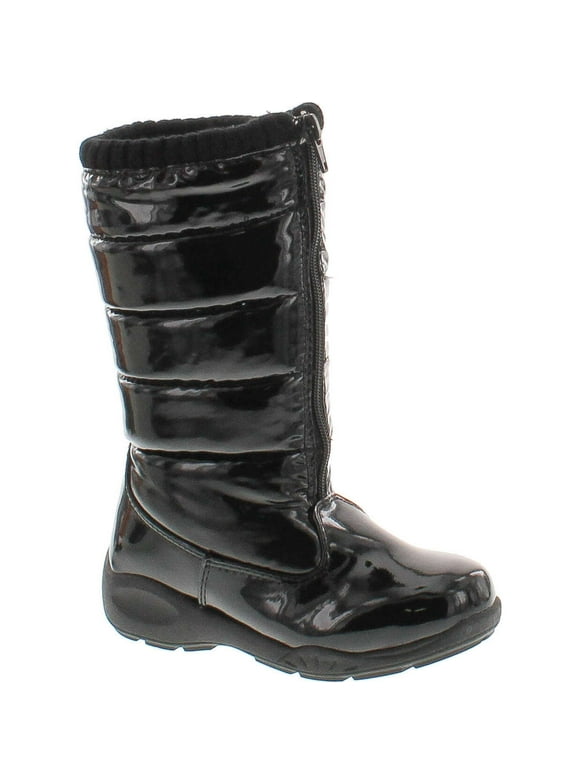 Puffy Youth Round Toe Synthetic Winter Boot