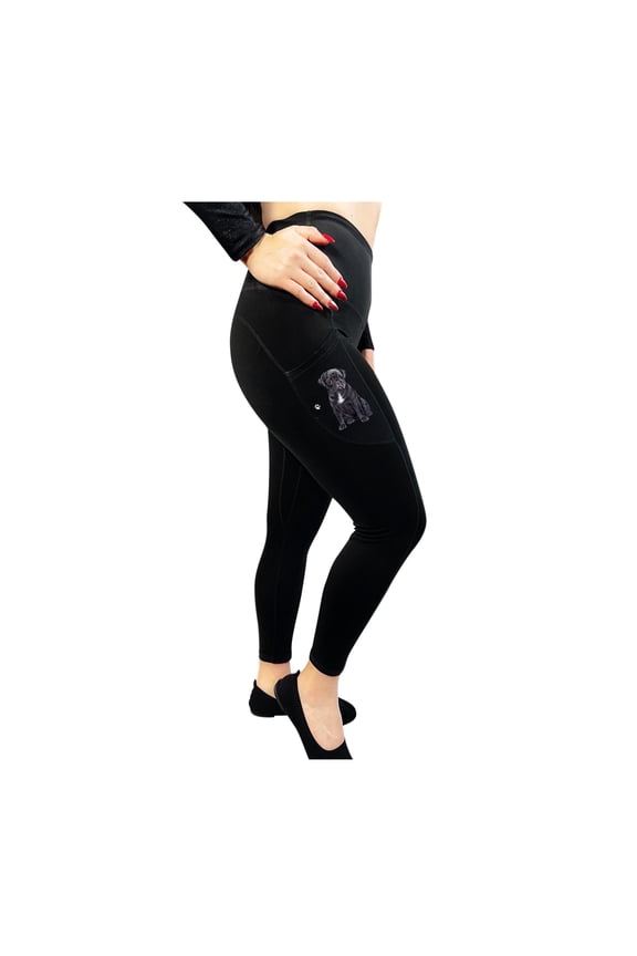 Pug 25" High Rise Leggings - Yoga Pants for Women with side Pockets