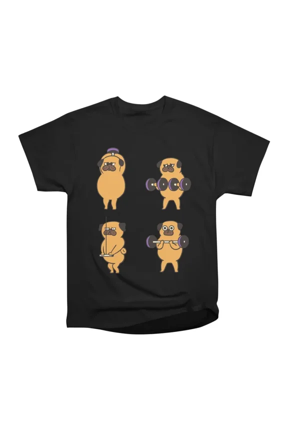 Pug Arm Workout T-Shirt Tee Gift For Him Merch For Her Apparel For Friend