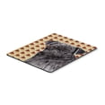 thumbnail image 1 of "Pug Black Fall Leaves Portrait Mouse Pad Hot Pad or Trivet", 1 of 1