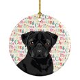 thumbnail image 1 of Pug Black #2 Christmas Ceramic Ornament 2.8 in x 2.8 in, 1 of 3