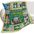 thumbnail image 1 of Pug Blanket Cute Dog Funny Puppy Animal Colorful Print Throw Blankets for Couch Sofa Stuff Decor Soft Cozy Fleece Plush Flannel Bedding for Baby Kids Adults Lover Men Women 40"x50", 1 of 6