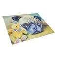 thumbnail image 1 of Pug Bunny Rabbit Glass Cutting Board Large, 1 of 2
