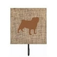 thumbnail image 1 of Pug Burlap And Brown Leash Or Key Holder Bb1112, 1 of 1